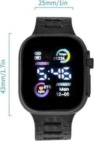 [1Pcs] Led Display Digital Kids Watches Sport Boys Girls Luminous Children’s Electronic Wristwatch Students Clock Watches Relojes 2024