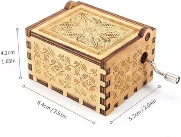 MySouq-Store 1Pcs Small Handy Music box Gifts for happy birthday wooden Randomly Shape (LIGHT RED Edition)B0DJRTLPXM