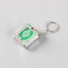 Green Color Mini Arabic Quran Islamic Keychain Allah Real Paper Can Read Pendant Keyring Fashion Religious Jewelry-B0C629HDQ3
