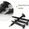 Wood Black Screws -50Pcs Screws 2CM+50Pcs 6mm Fesher - Package 50Pcs-B0CXMC6VVY