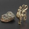 -1PC- (Small Pendant - Rooster -Code177-17x51x54mm) Statue Ornament Solid Copper Miniature Figurines Handmade Craft Living Room Office Home Decor and keychain-B0D8PRZSCQ