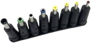 [8 Pcs/set] Universal Plug DC Power 5.5x2.1mm2.5mm DC head Jack Charger to Plug Power Adapter for Notebook Laptop Square size 7.4 * 5.0mm