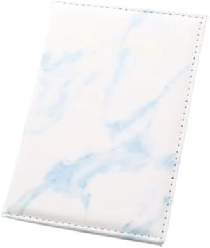 Light Blue Travel Passport ID Card Cover Holder Case Faux Leather Color May Little Different-B0DCB2N3XZ