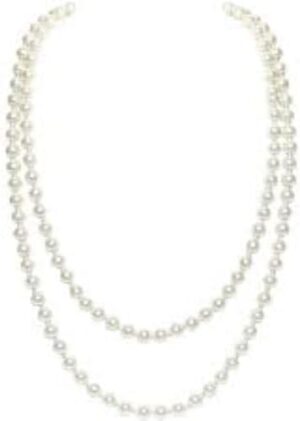 [1Pcs] Multi-layer Pearl imitation Necklace Retro Classic Style -B0CPHZBVK7