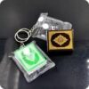 Green Color Mini Arabic Quran Islamic Keychain Allah Real Paper Can Read Pendant Keyring Fashion Religious Jewelry-B0C629HDQ3
