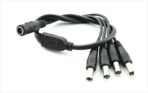 [1Pcs] DC Power 1 To 5 - Jack 5.5x2.1mm DC Power Cable 1 Female to 5 Male Plug Splitter Adapter for Security CCTV Camera and LED Strip-B0D3JKPWBR