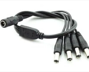 [1Pcs] DC Power 1 To 5 - Jack 5.5x2.1mm DC Power Cable 1 Female to 5 Male Plug Splitter Adapter for Security CCTV Camera and LED Strip-B0D3JKPWBR
