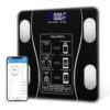 1Pcs Bathroom Scale Smart Weighing Scale Bluetooth-compatible Electronic Intelligent Weight Loss Body Fat Scale Balances (Color : Silver)-B0DJJTMQM1