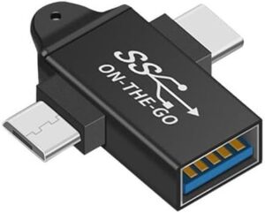 3in1 USB C to USB 3.0 OTG Converter USB 2 in 1 Type C Micro-OTG Adapter - Random Color-B0CQLQP5MC