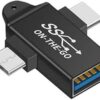 3in1 USB C to USB 3.0 OTG Converter USB 2 in 1 Type C Micro-OTG Adapter - Random Color-‎ B0CQLQP5MC