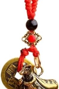 -mouse - Vintage Brass Zodiac DragonKeychains Red Rope Guardian God Five Emperors Coins Pendant Car Key Rings Hangings Fashion Keyrings-B0BXNV99K2
