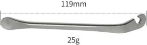 Bicycle Tyre Lever Tube Remover Tool Stainless Steel Bike Tire Opener Crow Bar MTB Road Cycling wheel Repair Tools Accessories (1 Pcs)-B0CXS734NN