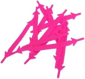 12pcs/lot Elastic Silicone Shoelaces For Shoes Special Shoelace No Tie Shoe Laces For Men Women Lacing Shoes Rubber Shoelace(Pink)-B0DMTS5TVK