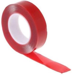AUU 3M Red Double Sided Adhesive Tape High Strength Acrylic Gel Transparent Car Fix-B099DXXWK7