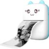 Mini Printer,Portable Inkless Printers,Portable Thermal Printer,Mini Photo Printer, 1 Roll of Printer Paper,Cartoon sticker, for Office,Home-B0DN6T2YBK