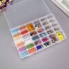 31JpKG6+DnL._AC_ 1Pcs Plastic Organizer Box with Dividers - 28 Compartment Organizer - Clear Organizer Box for Screws,Felt Letter Board Letters,Jewelry,Beads,Buttons,Fishing Tackle,Loom Bands W21*L34cm-B0DFV446C9