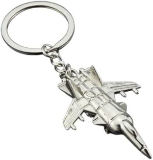 Keychains For Men Car Bag KeyRing Air Plane Model Fighter Toy Air Plane Model Fighter Aircrafe Travel Fashion Gift 1Pcs-B0DKDKJJQJ