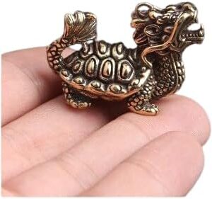 31NRMpQvTIL._AC_ 1pcs -1PC- Small Chinese Beast Dragon Statue Bronze Brass Figurine Ornaments Antique Copper Mythical Animal Miniature Home Decor Crafts Collection (R)-B0CV6SY12T