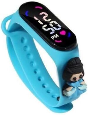 Digital Watch Kids Led Sports Watch Digital Clock For Girls (Blue)-B0DN826L2T