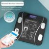 1Pcs Bathroom Scale Smart Weighing Scale Bluetooth-compatible Electronic Intelligent Weight Loss Body Fat Scale Balances (Color : Silver)-B0DJJTMQM1