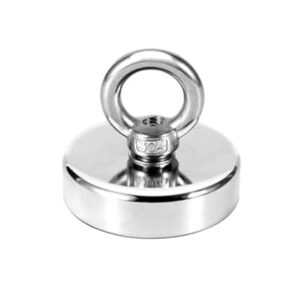 [ 1Pcs ] Super Strong Neodymium Magnets N52 Iman Ima Magnetic Fishing Magneat with Countersunk Hole Eyebolt for Salvage (D32) - B0D38CKL7Z