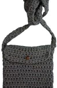 [18.50X14Cm -135 Gram ] Mobile Handmade Crochet Crossbody Bag شنطة كروس كروشيه صناعة يدوية للتليفون تسع لاثنين 14/18.5 سم COL6548-B0DC1W7D72