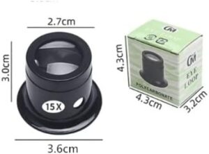 1 Pcs - Jewelers Eye Loupe Loop Magnifier Monocular Magnifying Glass for Watchmakers Repair Eye Loupe Glass Tools (X15) -B0BVSVJV8Q