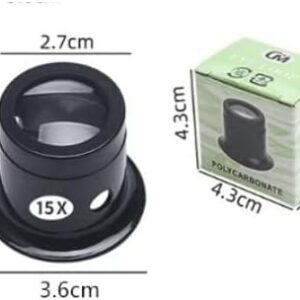 1 Pcs - Jewelers Eye Loupe Loop Magnifier Monocular Magnifying Glass for Watchmakers Repair Eye Loupe Glass Tools (X15) -B0BVSVJV8Q