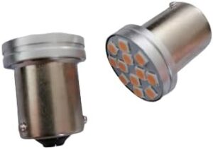 Pair of 12V 12 LED Light Bulb, BA9S Base, Yallow, for Night small Car front Lights --B0DF5JZM4G