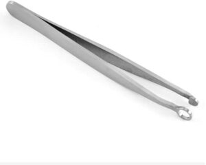 Universal Nose Hair Trimming Tweezers Stainless Steel Eyebrow Nose Hair Cut Manicure Facial Trimming Makeup Scissors Trimmer -B0BKS88H66