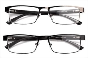 Metal Colored Reading Glasses for Men and Women May Be changed to glasses frames for Normal Use wide 13.50 Cm from right to left