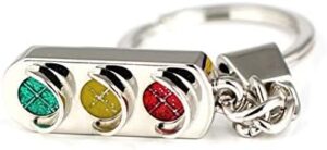 keys chain traffic light of Bright nickel-B091BM7WCP