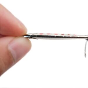 2 Pcs - Around 3 to 4 Cm Long New Mini fishing Lure 3G Spoon Metal Lures Spinnerbsit Minnow Small Fish Single Hook Jig Stream Trout Baits Pesca Hot (Random Color)-B0C54G116N
