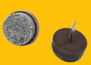 [20 Pcs+ 4 Pcs Gifts] Furniture Felt Pad Round Heavy Duty Nail-on Slider Glide Pad Floor Protector for Wooden Furniture Chair Tables Leg Feet-B0CGXFFNKK
