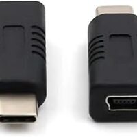 1PCs - Mini USB Female To Type C Male Adapter Mini T Type Female To Data Cable Charging Adapter-B0DDHCBHGF