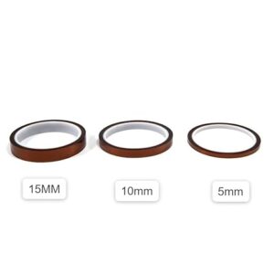 [ 15mm, Gold, 30M ] High Temperature Heat BGA Tape Thermal Insulation Tape Polyimide Adhesive Insulating Adhesive Tape 3D Printing Board Protection- B0CLDK3D2C