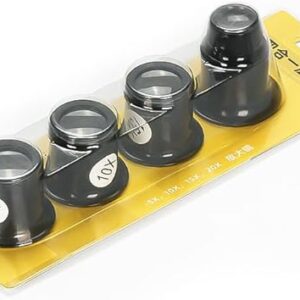 4pcs/set Eye Loupe Magnifiers 5x/10/15x/20x Watch repair tool kit Jewelry Loupe Magnifier Magnifiying Glass Watchmaker tools-B0CCJDVN4L