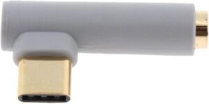 USB C Audio Converter to 3.5mm from MiMarket Store, Male Microphone to Female - Grey-B0DLJ69SWR