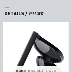 New Gradient Blush Glasses Black Frame Sunglasses Women's Fashion Sunglasses Men's Sunscreen Glasses Width 14Cm