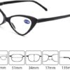 Women Cat Eye Reading Glasses Anti Blue Light Magnifying Computer Glasses Clear Lens Black Leopard Frame Plus Reading Glasses-B0D8CHQFHQ