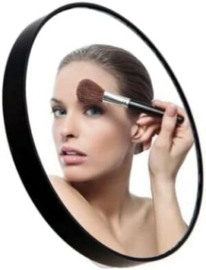 [1Pcs -3X - 9Cm Diameter +1 Tweezer ] Small Makeup Mirror Magnifying Mirror With Two Suction Cups For Outdoor-Germany