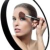 [1Pcs -3X - 9Cm Diameter +1 Tweezer ] Small Makeup Mirror Magnifying Mirror With Two Suction Cups For Outdoor-Germany-B0DBVFNCZ7