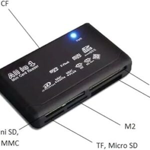 [1pc] [ Random color ] Mini Memory Cardreader All in One Card Reader USB 2.0 480Mbps Card Reader TF MS M2 XD CF Micro SD Carder Reader-B0CGZNDZQ5
