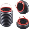 Nicoman Camping Fishing Folding Basket Collapsible Washing Bucket Car Bin Organiser 4 Litre, Pack of 2-B07WYSS6VR