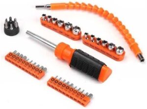 Flexible Screwdriver Bit Set - 43 Pcs - Orange-B0BGBKNJ49