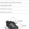 3in1 USB C to USB 3.0 OTG Converter USB 2 in 1 Type C Micro-OTG Adapter - Random Color-B0CQLQP5MC