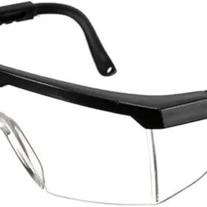 Outdoor Goggles Men Cycling Glasses Anti-fog Outdoor Work Factory Anti-impact Eye Protective Glasses Safety Goggles Spectacles (Random Black Or Blue)-B0DMTNSS94
