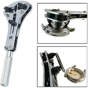 Professional Watch Wrench Screw Repair Set Kit, Watch Band Spring Bar Link Pin Adjustment, Back Case Removal Opener, Battery Cover Changing Replacement Resizing Tool-B0CRH91YFB