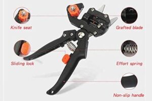 Bonsai Secator Garden Tools with 2 Extra Blades Grafting Pruner Gardening Scissors Pruning Shears Fruit Tree Cutter - B091CPTZZH