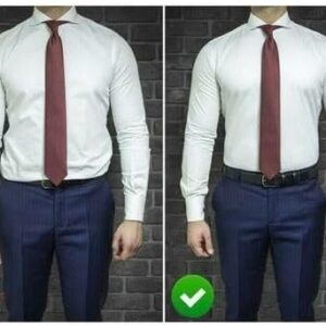 Men's Shirt Holder, Braces, Elastic Shirt Holder with Non-Slip Locking Clamp-B0CGPVJ3JQs, Adjustable Shirt Stays (1 Pair) 3 Side Clip
